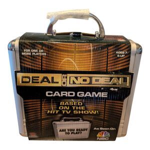 Vintage Deal Or No Deal Card Game in Silver Briefcase NEW Sealed Rare